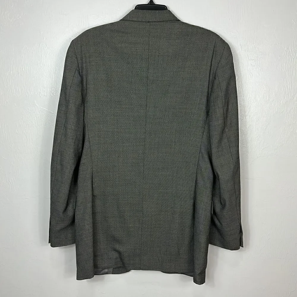 Tommy Hilfiger Wool Gray Two Button Closure Blazer Size L 40
